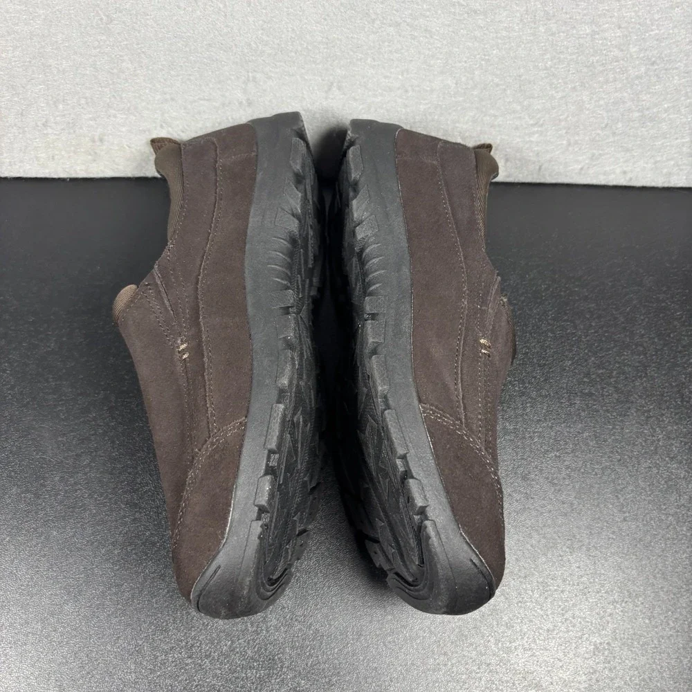 Lands' End Kids All Weather Casual Slip-On Shoes Brown Suede Youth Size 4M